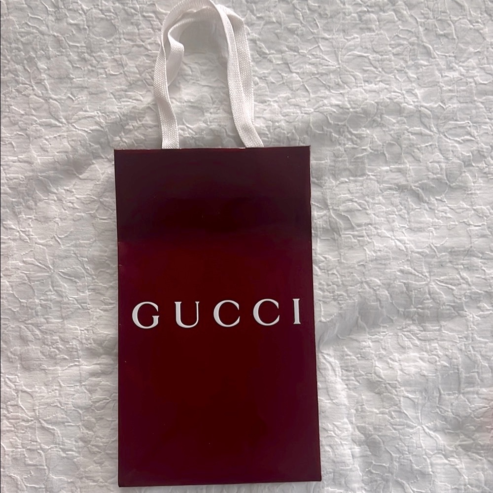 Gucci Burgundy Gift Bag